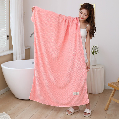 Manufacturer wholesale new coral velvet towel bath towel set soft absorbent extended adult bath towel household bath towel