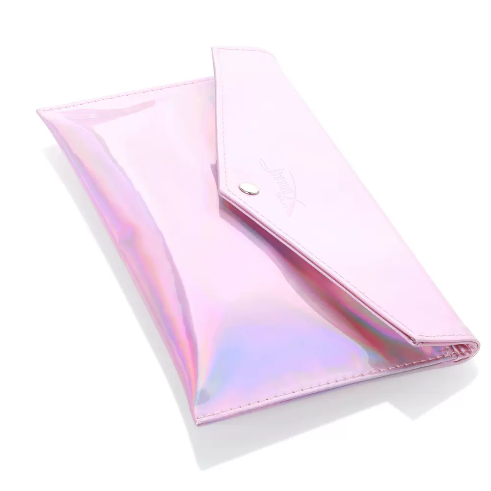 新款PVC皮革化妆包文艺炫彩透明化妆刷包旅行便携美妆包