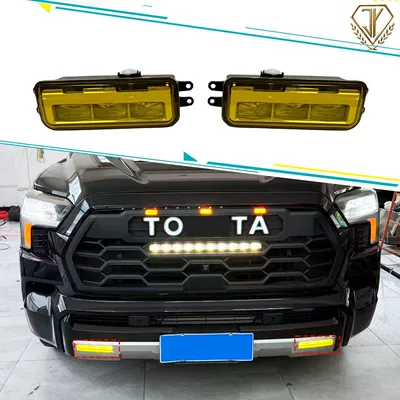 2022+ Toyota Sequoia Low-End Fog Lights (Yellow Light)