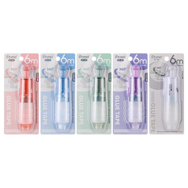 Pegamento de punto de presión de alto valor Pegamento de doble cara para estudiantes Pegamento de doble cara Cuenta manual de bricolaje Pluma de dispensación Cinta de punto al por mayor