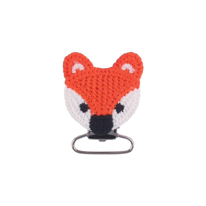 Bebé suministros nuevo ganchillo DIY animal Panda chupete clip bebé conejo clip pezón anti-gota cadena Accesorios