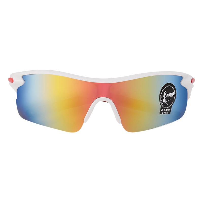 Gafas de sol deportivas unisex 009181, estilo colorido, para ciclismo y actividades al aire libre, PC resistente