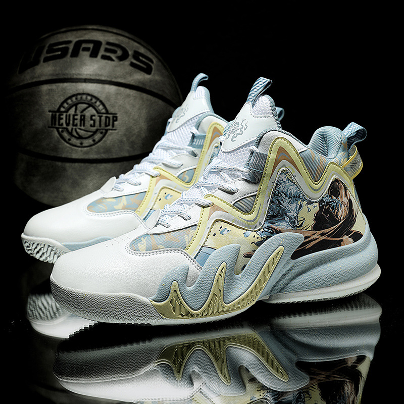 Neue Basketballschuhe Herrenschuhe Jugend Grundschule Sport Laufschuhe Kampfstiefel Basketballschuhe_voghion.com