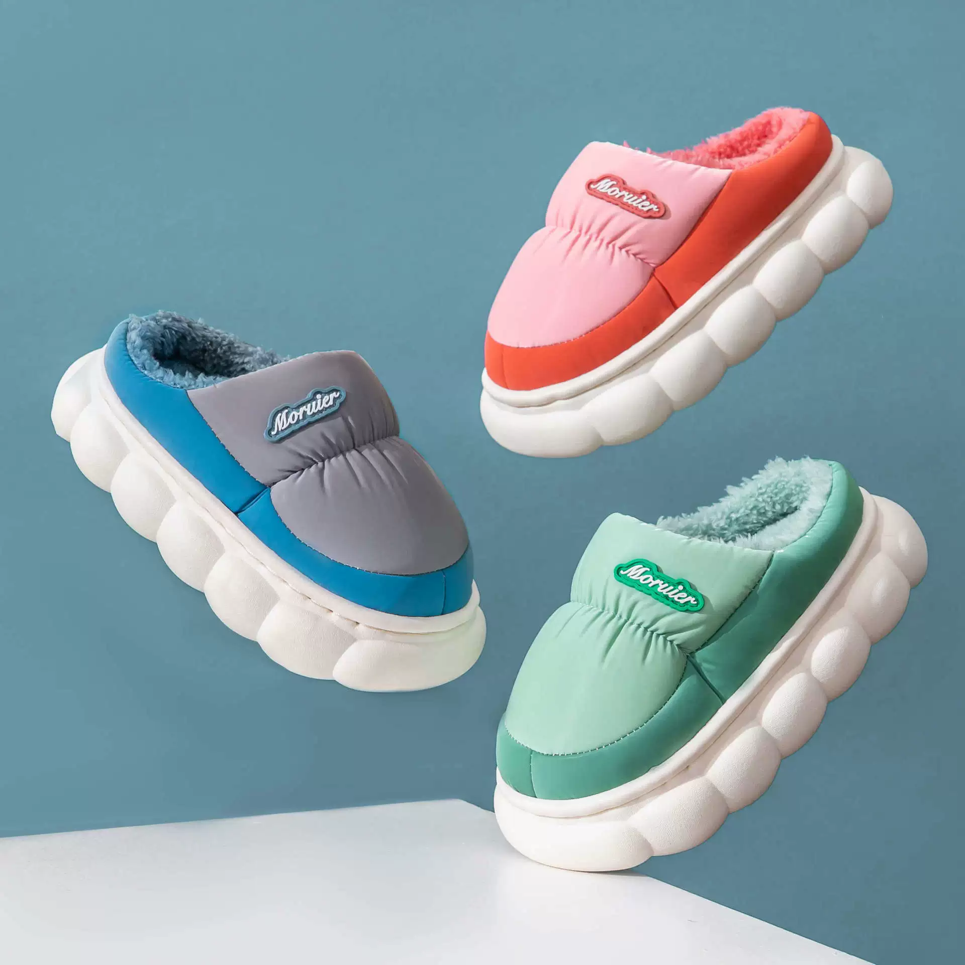 Зимние детские хлопковые тапочки и хлопковые туфли для родителей и детей