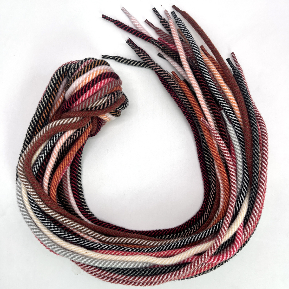 5mm hilo de cristal brillante color zebra trenzado cuerdas redondas accesorios de ropa cuerda roscada hecha a mano DIY cuerda central