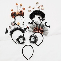 クロスボーダーハロウィンヘッドバンドコウモリヘッドバンドブラックナイト猫ヘアアクセサリーカボチャヘッドバンドホリデーパーティー装飾写真撮影
