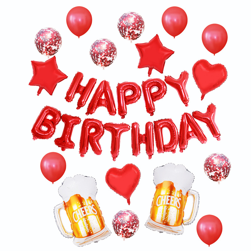 Amazon Venta caliente botella de champán traje globo de aluminio fiesta de cumpleaños decoración globo de papel de aluminio