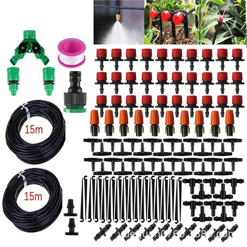 Cross-Border Automatic Irrigation System for Watering Flowers, Garden Humidification, Cooling, Plant Drip Irrigation Kit, DIY Drip Irrigation Pipe