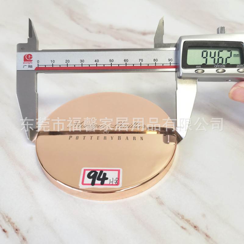 福馨-金属プレスメッキ香薫鉄蓋ガラスろうそくカップ金属蓋0.5mm冷間圧延鋼鉄蓋卸売り|undefined