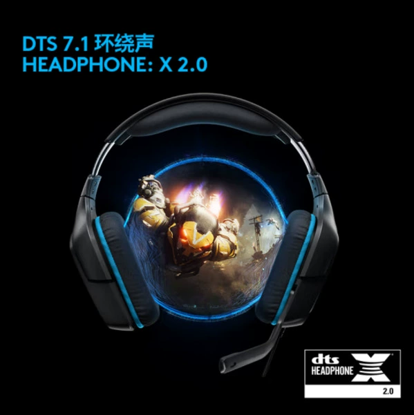 Logitech (G) G431 гарнитура игровая, виртуальный 7.1 Surround звук, киберспортивная гарнитура