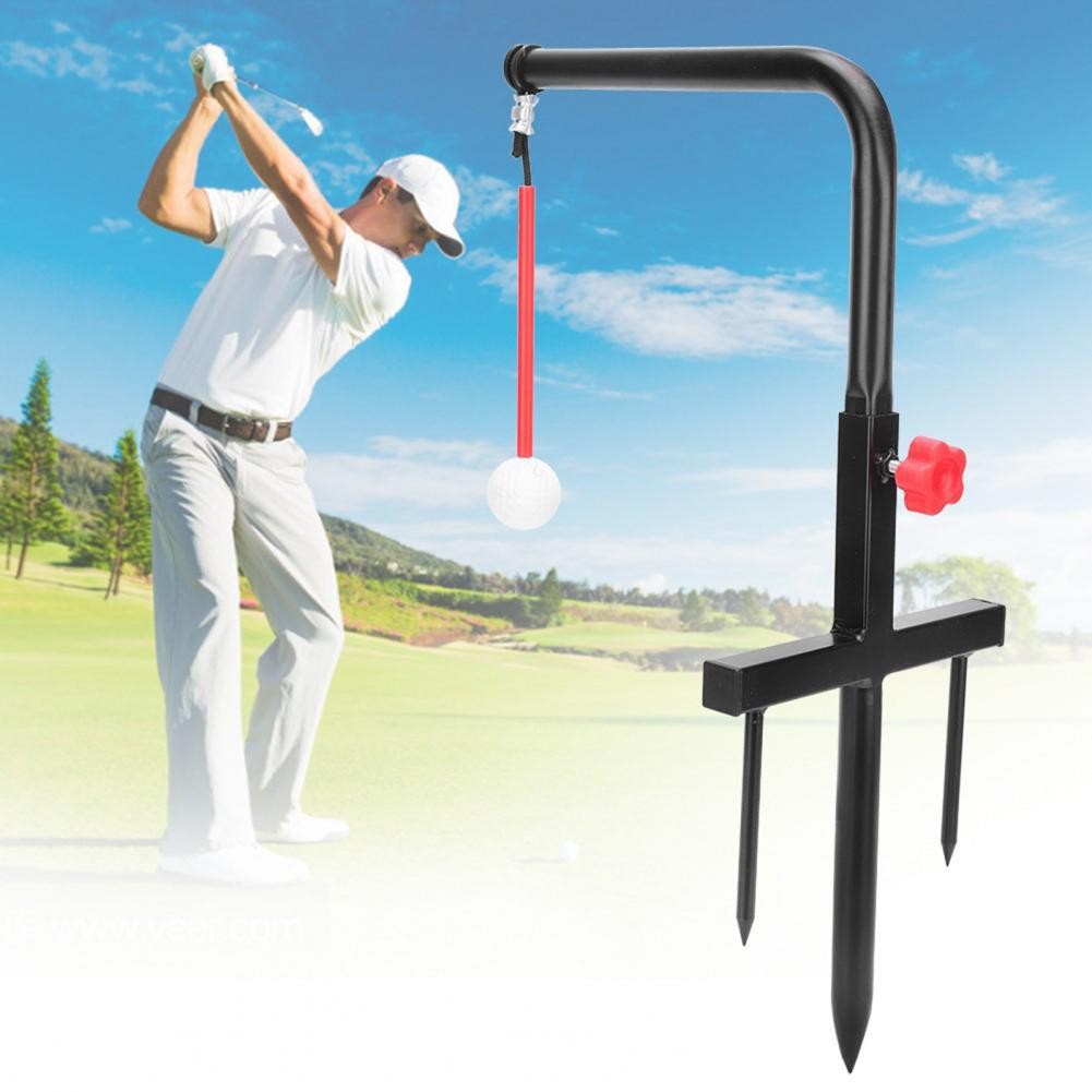 Golf practice machine, iron stand ball swing trainer, beginner training aid, iron fork trainer