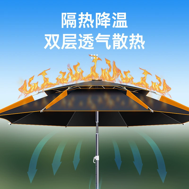 Зонт для рыбалки Riot Umbrella, уличный зонтик с ручкой, поляризующий пуховик, рыболовный зонт Pennova Wanbian, новая модель