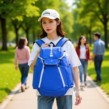 大中学生双肩包休闲扩容足球篮球健身包LOGO定印制短途牛津布包