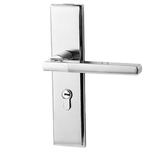 Light luxury home indoor stainless steel door lock, room door silent handle lock for bedroom, wooden door bearing mechanical lock.