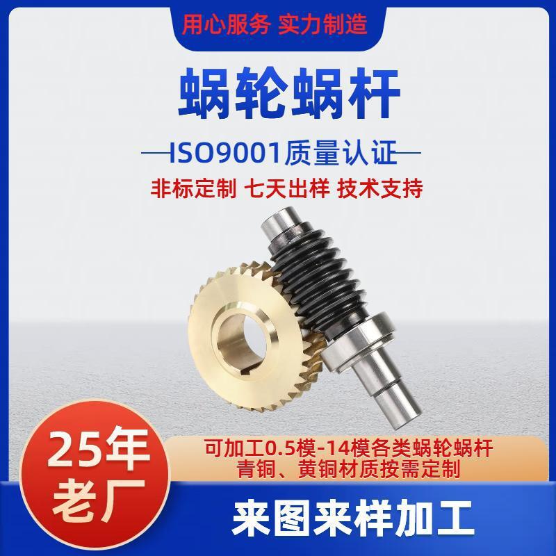 现货铜蜗轮高精度铝青铜涡轮蜗杆传动件来图来样各种模数蜗轮蜗杆