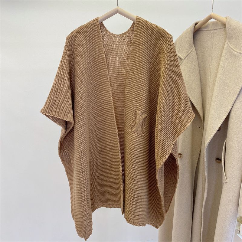 Knitted Shawl Spring and Summer Thin Outer Wear Air-Conditioned Room Warm Neck Protection Skin-Friendly Fashion Scarf Office Cape Shawl