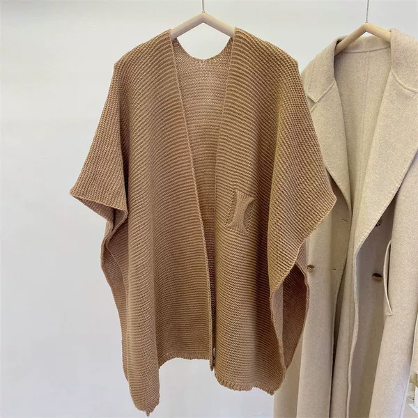 Knitted Shawl Spring and Summer Thin Outer Wear Air-Conditioned Room Warm Neck Protection Skin-Friendly Fashion Scarf Office Cape Shawl