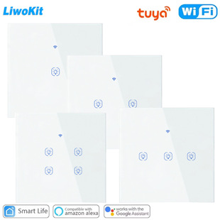 Type 86 Graffiti Smart European Standard Zigbee/Wifi Switch Single Fire/Zero Fire Line Switch Alexa Google Voice