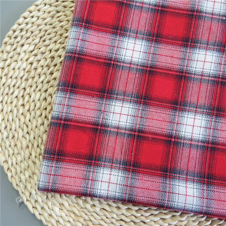 厂家现货 圣诞风格子法兰绒格子布 秋冬磨毛连衣裙衬衫服装面料