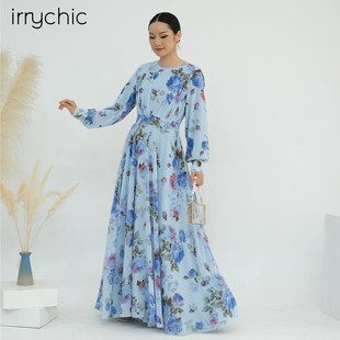 Irrychic Amazon Dubai Turkey Fashion Print dress 856