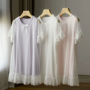 Modal Fiber Children's Soft and Cozy Home Wear, Girls' Princess Nightgown, Big Kids' Pajamas, Summer Children's Clothing Manufacturer