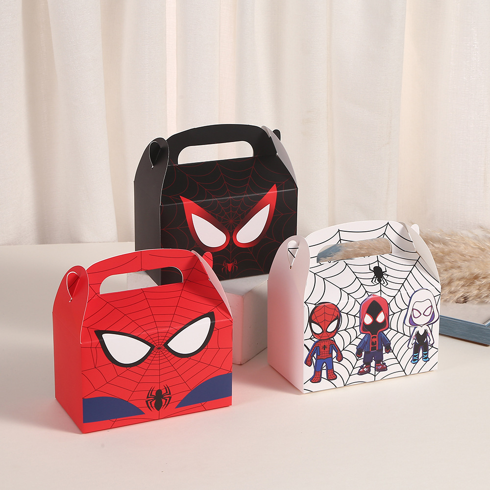 Cross-border Spider-Man White Card Box Cartoon Gift Box Children's…