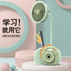 Small air fan for pencils, sharpener, colorful handheld pens holder, new collection