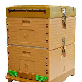 新款全塑料蜂箱 双层保温隔热 中蜂意蜂可用 养蜂工具批发跨境