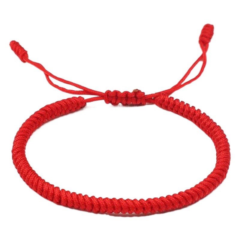 Cross-border Hot-selling Bracelet Hand-woven Diamond Knot Red Rope Bracelet Ethnic Style Jewelry This Year of Life Red Rope in stock