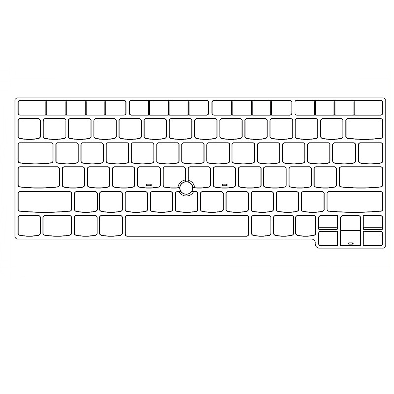 The sticker keyboard film is suitable for thinkpad x240 x 250 protective film 12 inch notebook dust cover