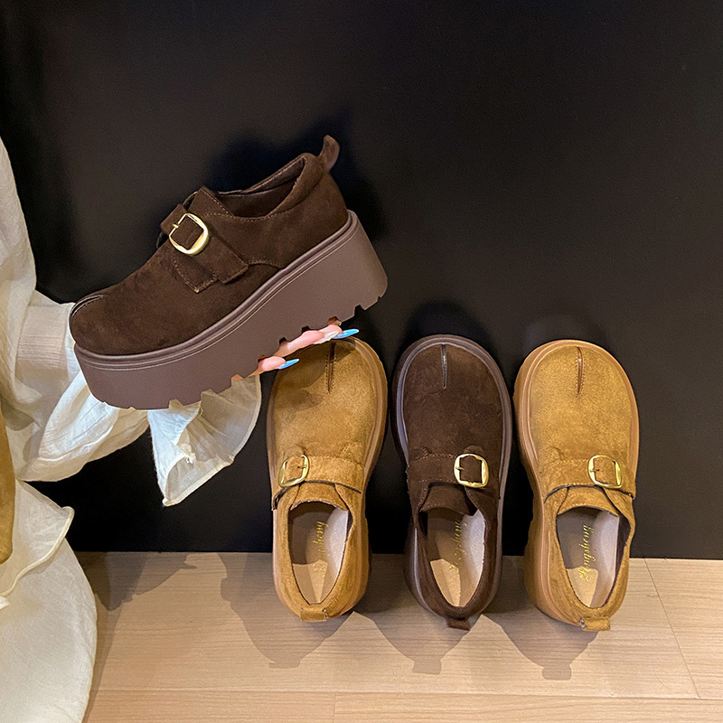 Thick-soled, height-increasing, fully enclosed Birkenstock-style women's shoes, 2026 new spring collection, versatile loafers, popular style, suitable for petite women Thick-soled, height-increasing, fully enclosed Birkenstock-style women's shoes, 2026 new spring collection, versatile loafers, popular style, suitable for petite women