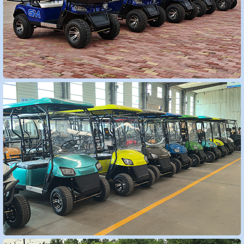 Electric Sightseeing Vehicle for Scenic Spots, Patrol and Reception Vehicle, Venue Property Patrol Shuttle Vehicle, 6-Seat Electric Golf Cart
