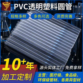 puyao透明PVC硬管塑料圆管排水管来图来样加工壁厚0.5-5mm