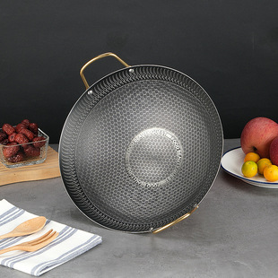 Wholesale Non-Stick Honeycomb Small Dry Pot Structure Thickened Stainless Steel Alcohol Stove Small Hot Pot for Home and Restaurant Use Commercial Wine