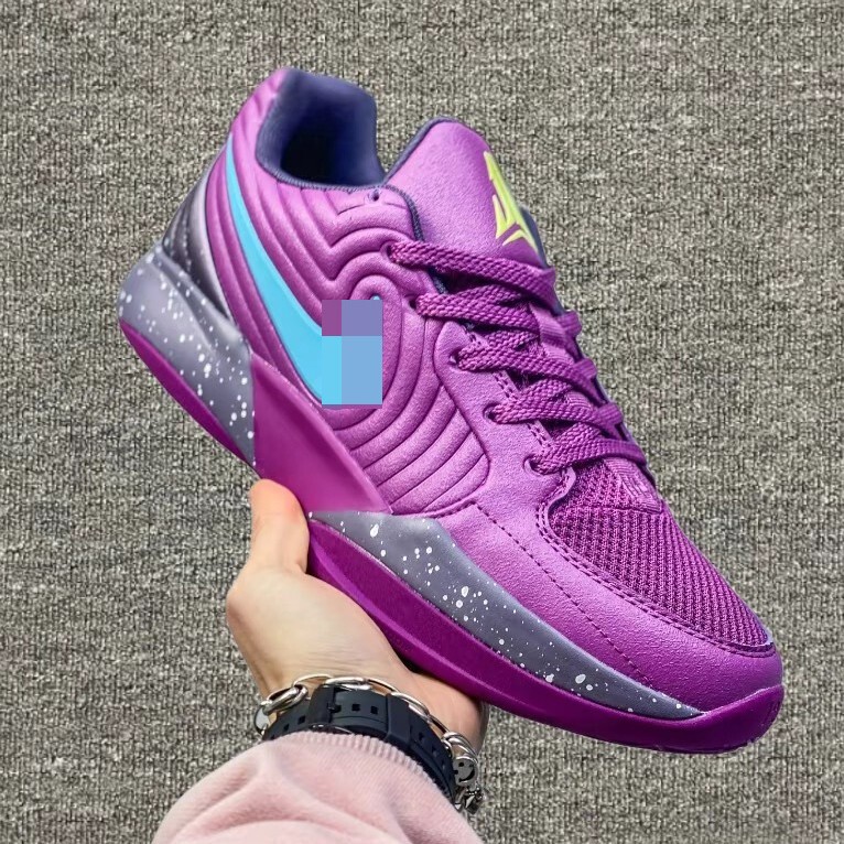 Putian Morant Second-Generation Basketball Men's Shoes Ja 2 Practical Low-Top Purple Breathable Non-Slip Cushioning Shoes