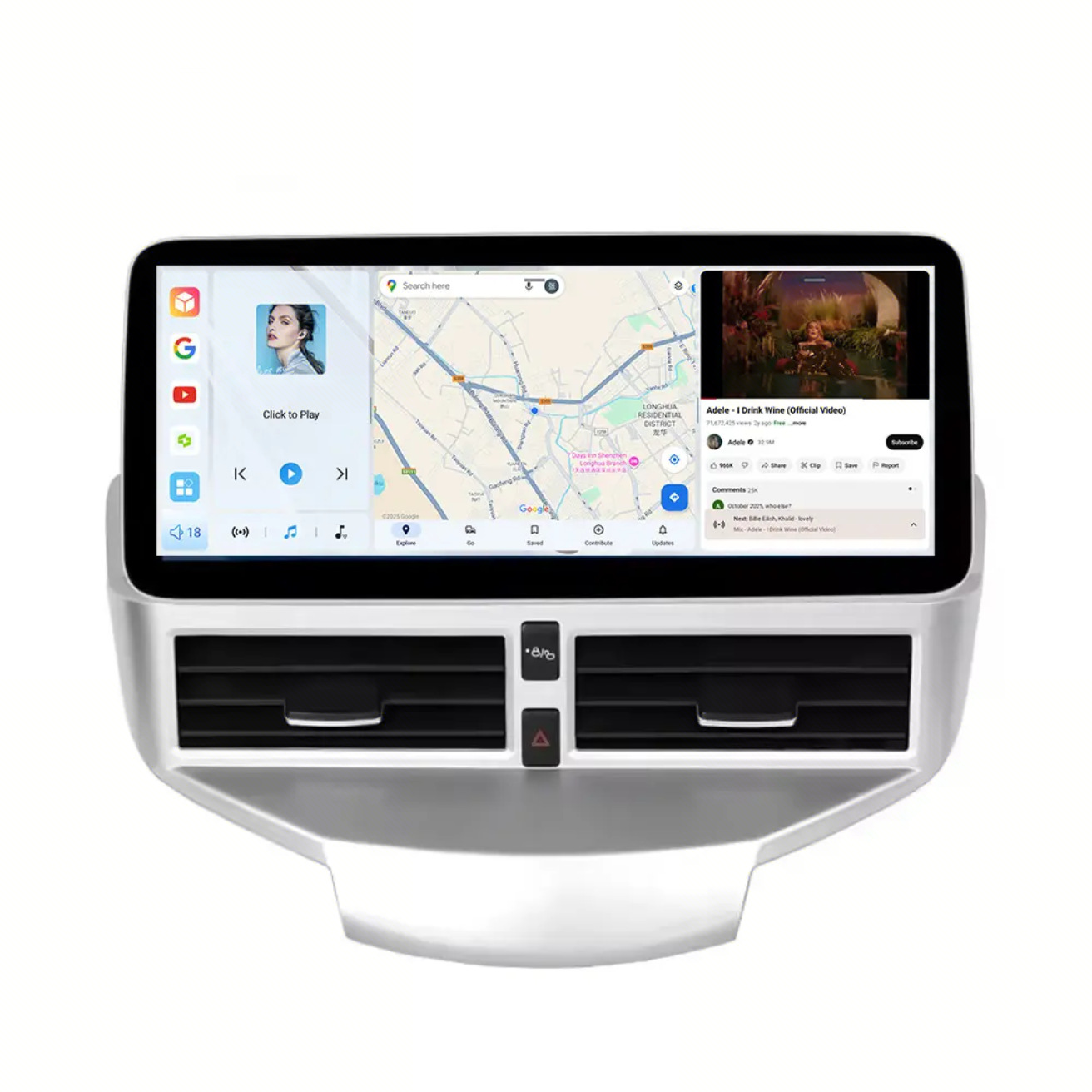 Suitable for 09-14 Ford Fiesta Central Control Large Screen Navigation 12.3 Inch Navigation Dvd Carpaly
