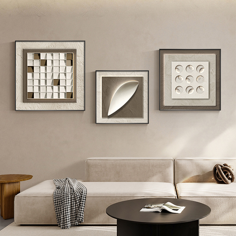 Modern Geometry Abstract Dining Room Decorative Painting Living Room Sofa Background Wall Italian Combination Hanging Painting Entrance Corridor Murals