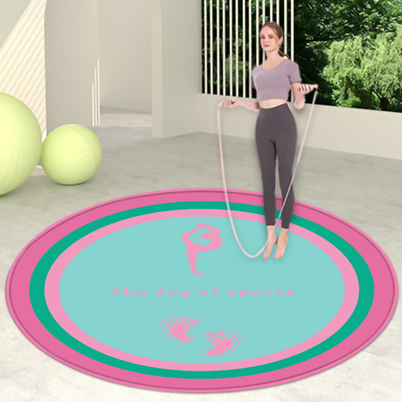 라운드 피트니스 요가 발 핑크 그린