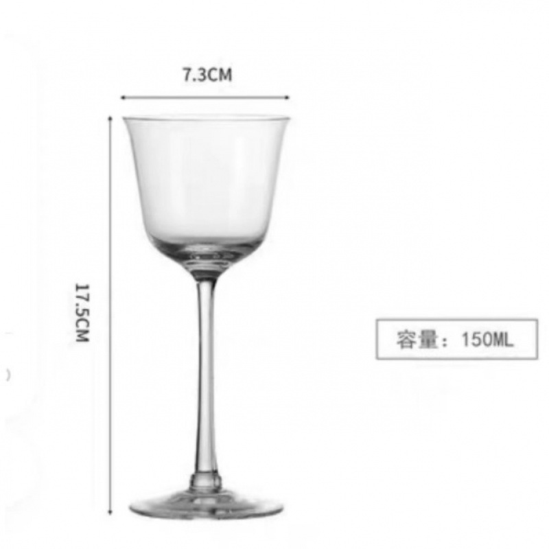 Copa de cóctel Margaret japonesa Copa de torre de cristal de patas altas Copa de cóctel de bar Copa de vino de frutas Martini