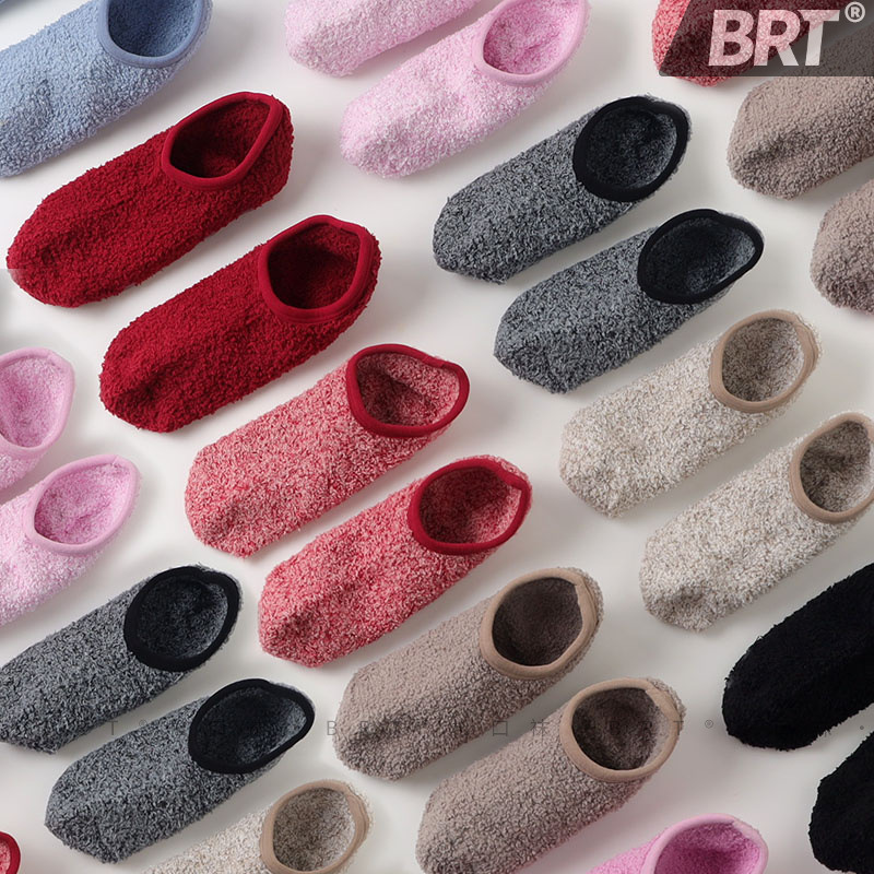 Floor Socks for Adults, Non-Slip Coral Fleece Socks, Indoor Barefoot Thick-Soled Fleece Yoga Home Socks Floor Socks for Adults, Non-Slip Coral Fleece Socks, Indoor Barefoot Thick-Soled Fleece Yoga Home Socks