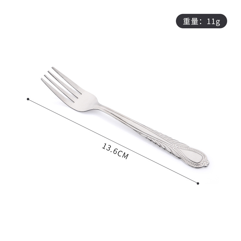 Tenedor de Acero Inoxidable para Bistec y Fruta de Acero Inoxidable 410