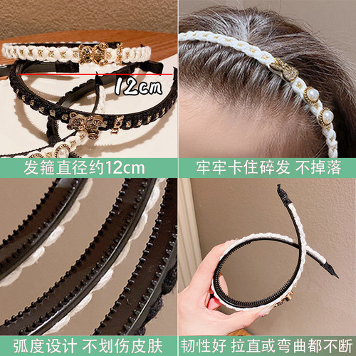 Children's Cute Rabbit Headband Little Girl Cartoon Headband Hair Accessory Presses Hair and Anti-Slip Hair Clips to Crush Hair without Damage