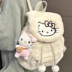 包包三丽鸥书包女新款秋冬毛绒小众双肩包
