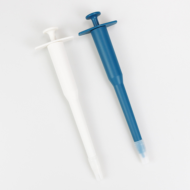 Amazon nuevo alimentador de medicina para mascotas de agarre lateral medicina Clip-on Push-on tubo de aguja alimentador integrado de una sola mano