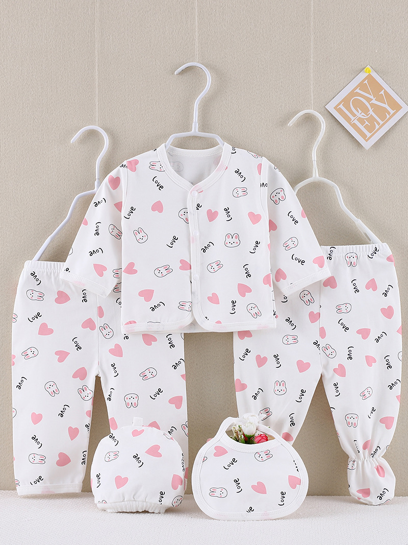 Impresión digital de cinco piezas Love Bunny Set