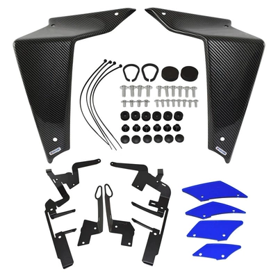 tank side plate constant wind | Motorcycle frame - carbon-blue-deflector