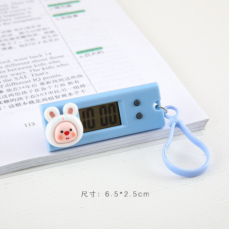 電子時計、かわいい漫画風、子供用ミニポータブル懐中時計、学生用多機能タイムレコーダー|undefined