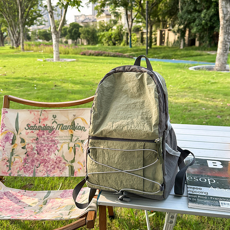 Army green nude bag