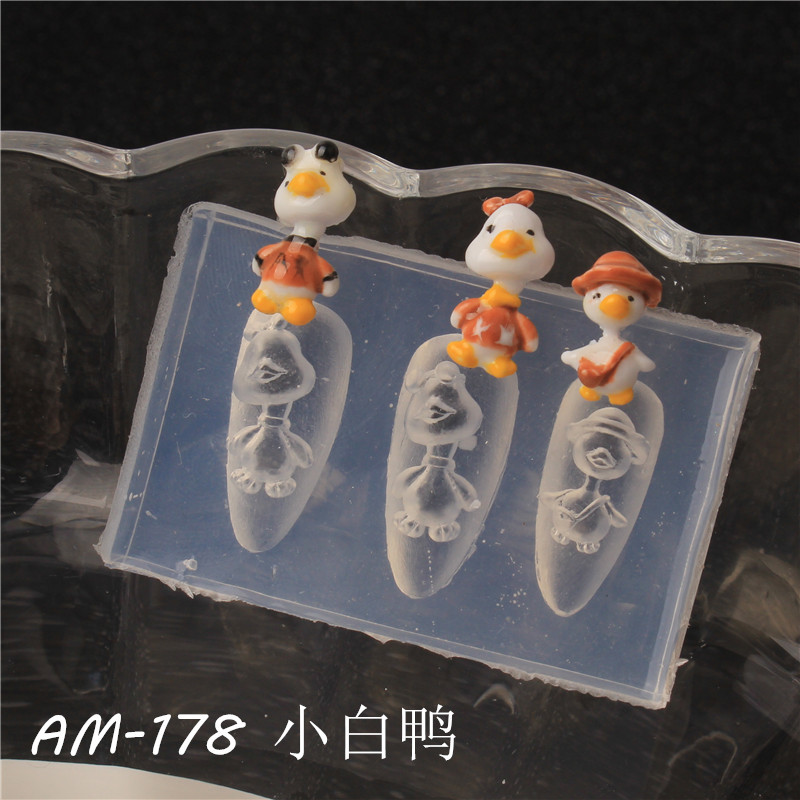 Serpiente de dragón uñas moldes de silicona congelado simple arco mariposa nacional de moda dragón bebé león despierto adornos de uñas abrasivos