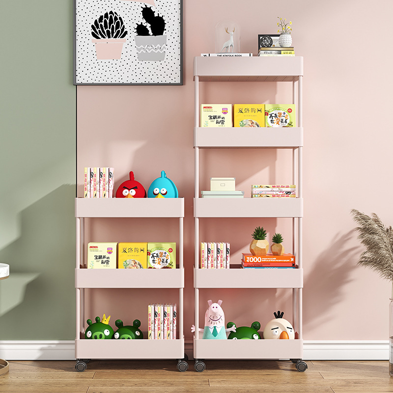 Estantería estante de almacenamiento de piso cocina cabecera móvil carro escritorio almacenamiento estrecho pequeño hueco estante